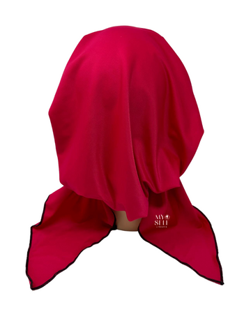 Triple Up BS Raspberry Pre-Tied Swim Bandanna myselflingerie.com